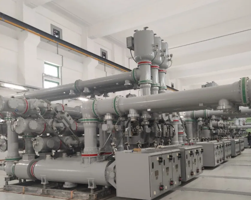 Aparamenta h&iacute;brida aislada en gas de 420 kV de Sieyuan instalada en una subestaci&oacute;n en Grecia.
