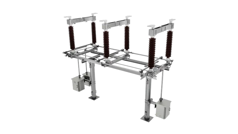 Foto de producto del seccionador horizontal de corte central de dos columnas GW4 de Sieyuan: 126 kV.