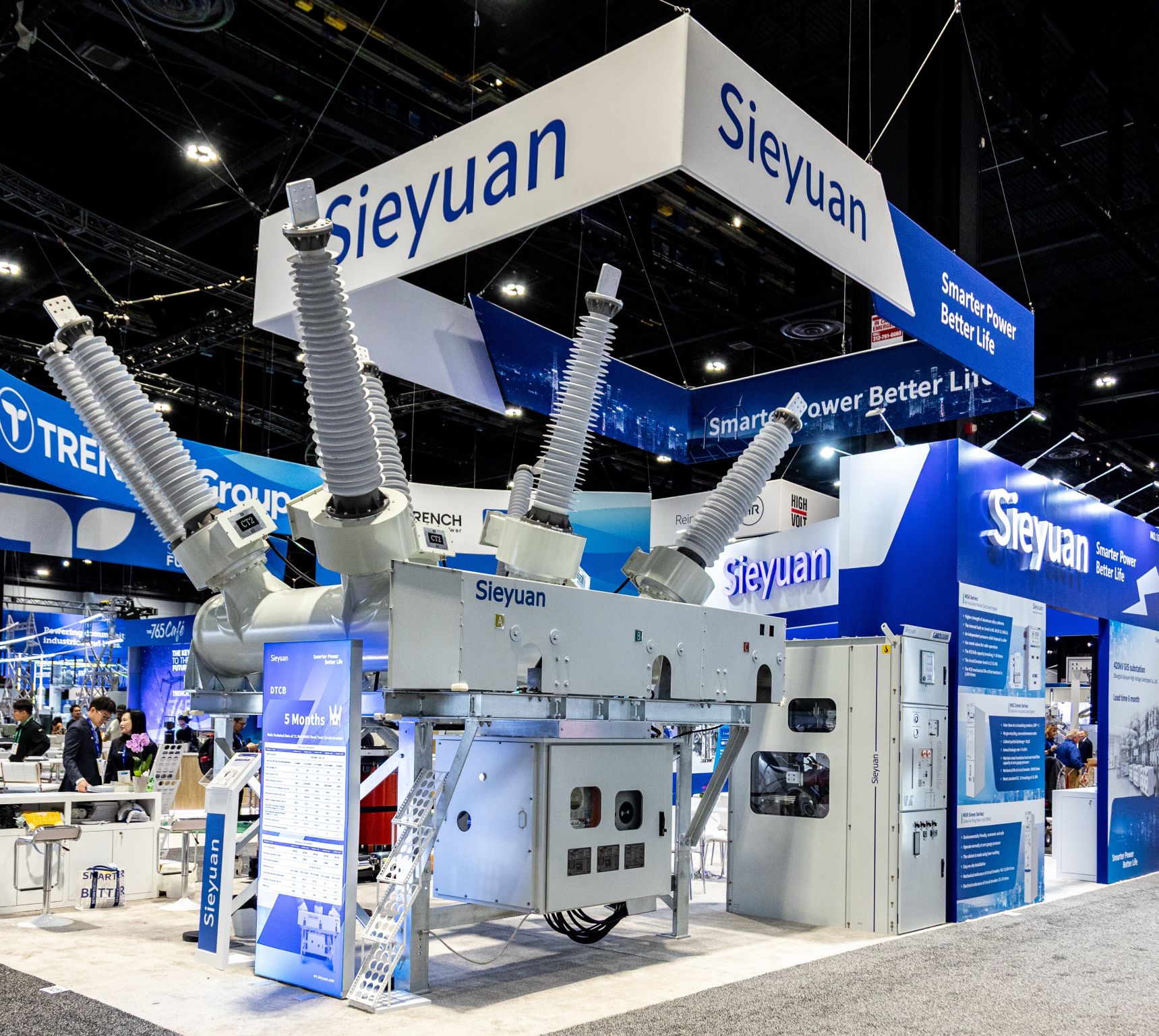 Stand de Sieyuan con un interruptor autom&aacute;tico de tanque muerto en IEEE PES T&D 2026 en Chicago