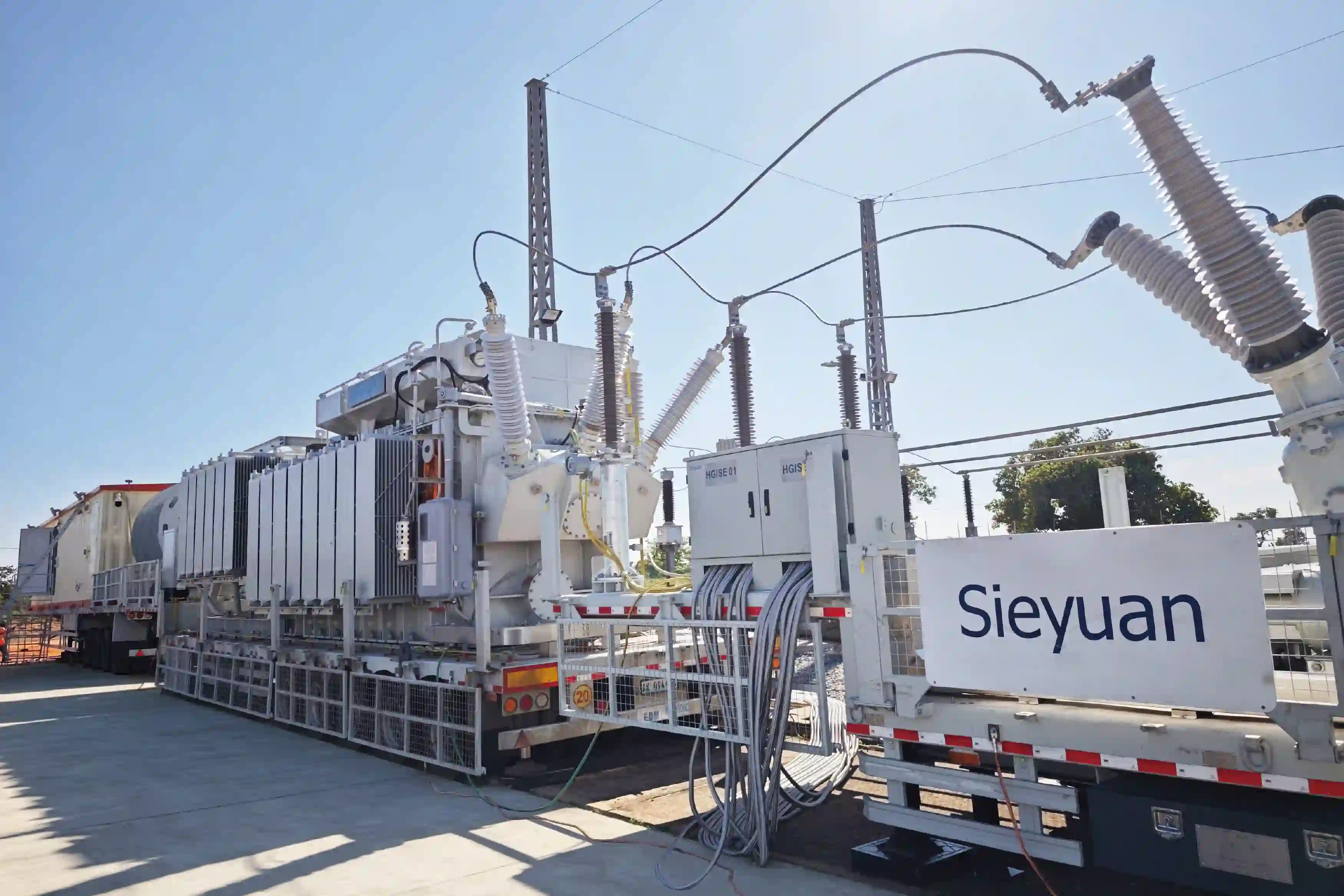 Subestaci&oacute;n m&oacute;vil de 145 kV sobre remolque de Sieyuan desplegada en Mozambique