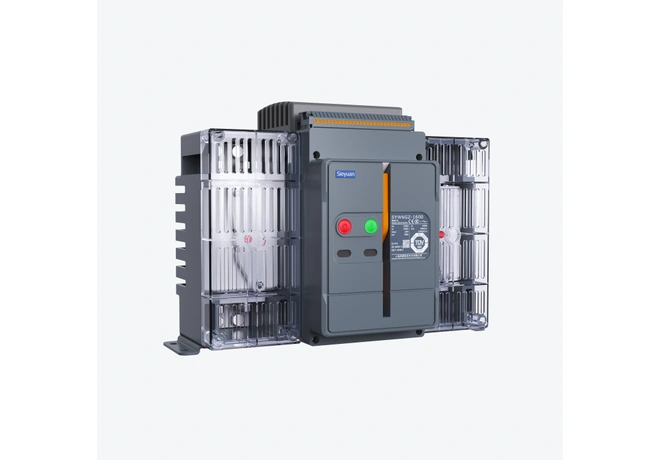 Interruptor-seccionador de CC y unidad combinada con fusibles SYW6GZ-4000 de Sieyuan, vista frontal