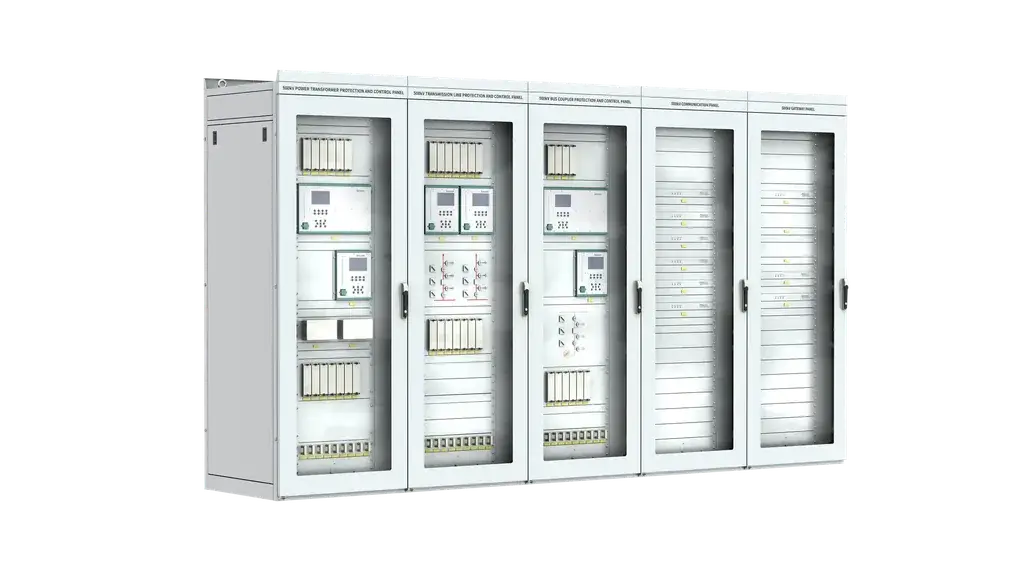 Render de los paneles de protecci&oacute;n y automatizaci&oacute;n de Sieyuan Electric