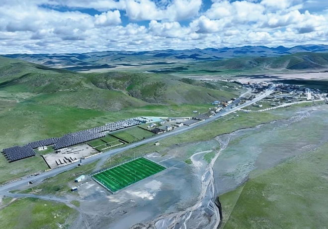 Generador diésel y equipos de distribución de 10 kV de la microrred de Qumahe